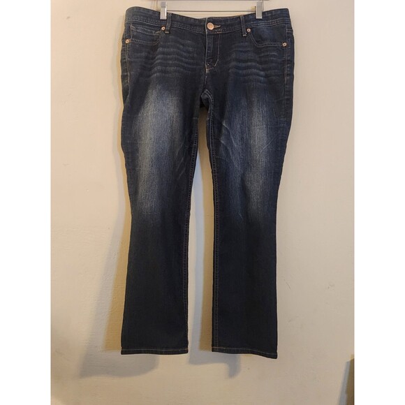 Express Women's Size 12 Skinny Regular Stella Low Rise Front Zip Blue Denim Jean - Picture 1 of 9